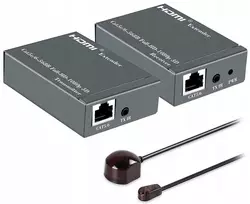 Šakotuvas Hdmi į lan signalo keitiklis su nuotolinio valdymo pultu, siųstuvo rinkinys (siųstuvas + imtuvas)