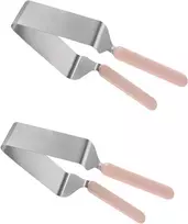 Jhxhhthongtong 2 vnt. torto pjaustytuvo rinkinys, torto serveris, torto pjaustytuvas, nerūdijančio plieno torto žnyplės, reguliuojamas torto pjaustytuvas, žnyplės, metalinis torto daliklis su dviguba rankena, poliruotas nerūdijantis plienas, galima plauti