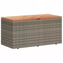 Sodo dėžė, pilka, 110x50x54 cm, poliratanas