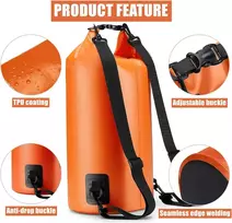 Latern Vandeniui atsparus maišas 20l Pvc, kuprinė, oranžinė