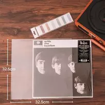 Vinilinė plokštelė 25 Lp plokštelių dėklai, 140 mikronų, skaidrūs, su lipdukais