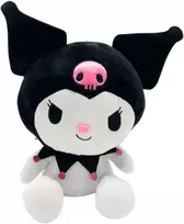 Hello Kitty minkštas žaislas 30 cm - Kuromi dizainas iš Sanrio pliušinių žaislų kolekcijos | Minkštas Hello Kitty pliušinis žaislas, puikiai tinkantis gerbėjams ir kolekcionieriams, Hello Kitty pliušinis žaislas vaikams ir suaugusiems