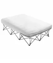 Vevor Pripučiamas čiužinys 200x150,5x58 cm 2 asmenims su rėmu ir pompa, sulankstomas