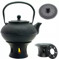 Virdulys Ketaus arbatinukas su sieteliu arbatai 1,5 l rinkinys + šildytuvas