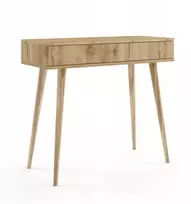 Kosmetinis staliukas Malibo 90 cm konsolė su stalčiumi, auksinis craft ąžuolas