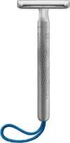 Mühle Companion 5 dalių skutimosi rinkinys - unisex saugos skustuvas su mėlyna virvele, peiliukas, kremas, audinys - veganiškas, tvarus