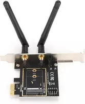 Dpofirs Pci-e 1x į Key A-e adapterio kortelė, Pci-e į Ngff M.2 Wifi belaidžio modulio adapterio kortelė Key A-e tinklo plėtimo kortelė, palaiko Win Xp, Win7, Win8, Win10, sistemą