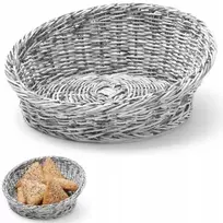 Ekspozicinis krepšys duonai, vaisiams, nuožulnus, apvalus, Ø 310 mm, pilkas - Hendi (Ekspozicinė prekė)
