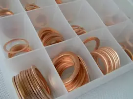 Varinės tarpinės, vario tarpinių rinkinys 300 vnt. + rūšiuotuvas