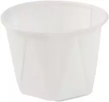 Greenbox 250 mažų indelių padažams, užkandžiams, pirštų maistui, džemui, mini porcijų indeliai, 30 ml, apvalūs, balti, porcijų indeliai vakarėliams, popieriniai indeliai su organine danga, 100% biologiškai skaidūs