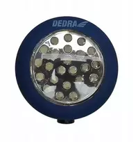 Dedra Apvalus 24 Led žibintuvėlis šalta šviesa su magnetu ir pakabinamu kabliuku