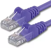 1m Cat 6 ethernet gigabitinis rj45 lan patch kabelis, suderinamas su internetu, maršrutizatoriumi, modemu, išmaniuoju televizoriumi, kompiuteriu ir nešiojamuoju kompiuteriu, violetinis - 1 vnt. - 1m