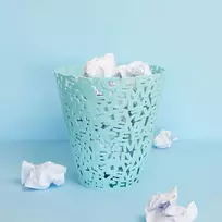 Balvi šiukšliadėžė 'letters', turkio spalvos, originalaus dizaino, plastikinė