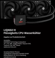 Enermax Liqmax Iv 240 mm Aio Cpu vandens aušinimas su dviguba kamera Tdp 360w+ Intel Lga 1851/1700/115x/2066 Amd Am5/am4 skaitmeninis ekranas 2x 120 Pwm didelio našumo ventiliatorius Elc-lmiv240-sf