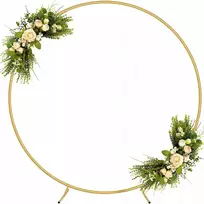 Auksinis balionų stovas, metalinis rėmas vestuvėms, vakarėliams, 2,4 m