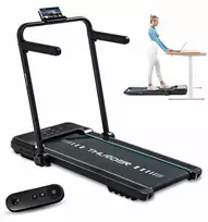 Thunder Elektrinis bėgimo takelis treniruotėms 130 kg sulankstomas po lova Lcd ekranas programėlė ratukai