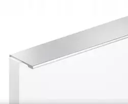 Atm kraštinė baldų rankenėlė, uždedama, plokščia um-496 l-416 anoduotas matinis chromas