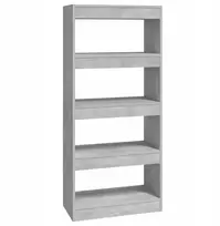 Vidaxl lentyna, kolekcija 60 cm x 135 cm x 30 cm, betono spalvos