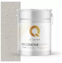Dekoratyvinis tinkas šviesiai smėlio spalvos su auksine žėrute Q-cover D801 15kg Premium