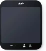 Virtuvinės svarstyklės Vitafit Skaitmeninės Virtuvės Svarstyklės 15 kg, Led Ekranas, Grūdintas Stiklas