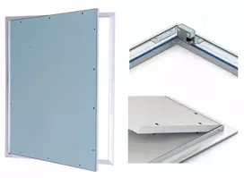 50x50 | Revizinės durelės Gk | Atidaromos su tarpine 500x500 Rivet Plus
