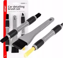 Amio detailingo šepetėlių rinkinys automobilių kosmetikai, 3 vnt.