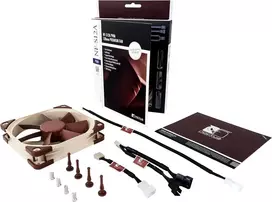 Noctua Nf-s12a Pwm aušinimo ventiliatorius, 120mm, rudas