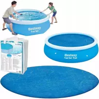 Saulės baseino uždangalas 366 cm Bestway 2in1 baseino užtiesalas plėvelė