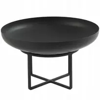 4Elementi Lauko židinys laužavietei, kepsninei, katilui, dažytas juodai Maui 40 cm