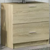 TV staliukas Vidaxl Spintelė po praustuvu, ąžuolo sonoma spalvos, 59x37x59 cm