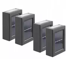 Solar Led Sieninis šviestuvas sodo fasado lempa 4 vnt.