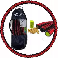 Naujas 8 dalių hula lankas /fitneso įranga/ su iškilimais / 95cm /letao !7322