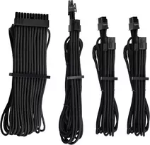 Corsair premium atskirai apvalkalais dengti psu kabeliai, starter kit – red, 2 metų garantija