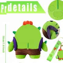 Minkštas žaislas ir raktų pakabukas Wilderness Brawl Cuddly Toys Stars Plush Toy Brawler Collectable Plush for Children Fans Birthday Gift