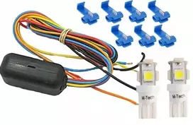 Drl dienos šviesų modulis vietoj ilgųjų 30% galios reguliavimas iki +12v automatinis h1 h7