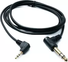 Audio kabelis 6.35mm į 3.5mm kampuotas, 180 cm