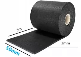 Akustinė juosta po balkiais guma 3000x50x3mm