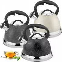 Elegantiškas tradicinis virdulys dujinei, indukcinei viryklei, didelis, 3 spalvų, 3.5 l
