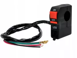 Jungiklis su Usb įkrovikliu 5v Dc 2a