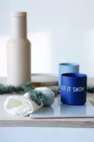 Design Letters Favourite Puodelis Let It Snow Kalėdiniai Puodeliai, idealūs Kalėdinėms Dekoracijoms, Kalėdinės Dovanos Moterims ir Vyrams, Stalo Dekoravimas Kalėdoms, Porcelianinis Kalėdinis Puodelis, Kavos Puodeliai, 250 ml