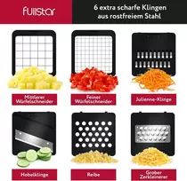 Mandolina pjaustyklė daržovėms ir sūriui 6-in-1