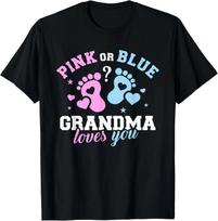 Funny Gender reveal grandma Tee Gift Unisex T-Shirt S white