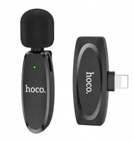 Hoco belaidis atvartinis mikrofonas Lightning L15, juodas