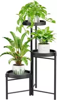 Gėlių stovas metalinis 3 pakopų