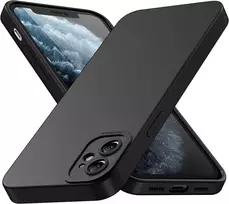 Aukase dėklas, skirtas iphone 11, suderinamas su iphone 11 6.1 colio mobiliuoju telefonu, silikoninis minkštas atsparus įbrėžimams, apsauginis smūgiams atsparus dangtelis (juodas)