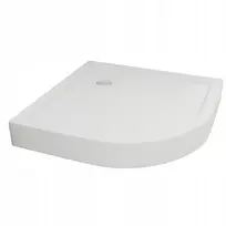 Durasan pusapvalis akrilinis žemas dušo padėklas 80x80x14 cm