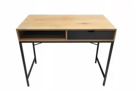 Rašomasis stalas Trapp su stalčiumi Jsk 48x95cm ąžuolas/juodas
