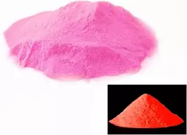 Kiralove fosforescuojantis miltelių pigmentas - fuksijų > oranžinė - švyti tamsoje - originali dovanos idėja - dažai - spalvinga - švytinti tamsoje rožinė - 100 g - puiki kokybė