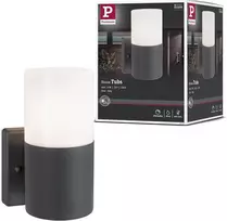 Paulmann Lauko Sieninis Šviestuvas Ip44 Pilkas Matinis Metalo Plastiko E27