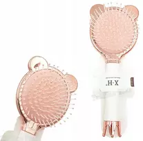 Rožinis plaukų šepetys meškiukas Rose Gold Hit!